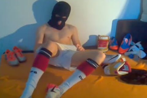 Me stroking After A Soccer Game. But that is Not All. I Use My anal-plug For A enchanting bang!