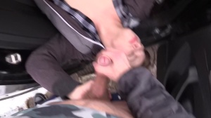 Super fascinating eighteen years daddy Czech blows in a taxi