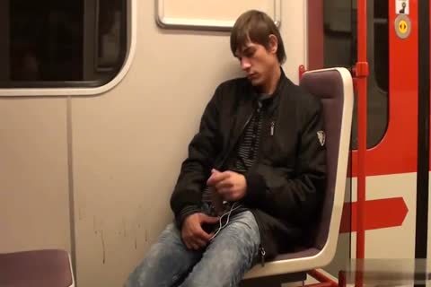 sexy legal age teenager Jacking Off In The Subway
