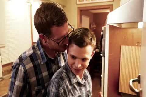 teen gets Spit-roasted bare By Step-daddy And Uncle