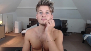 blonde boy With large ramrod cam