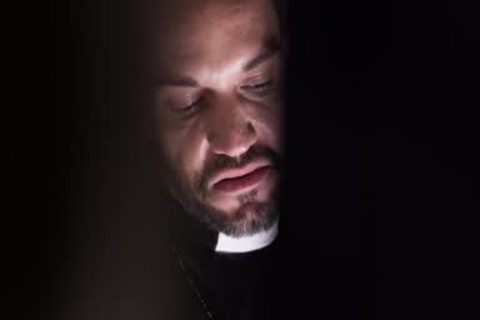 Religious Virgin Ryan Jacobs Confesses To Father Dale Kuda he wishes knobs