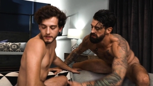 NextDoorBuddies: Brunette Blake Wilder jerking Alpha Wolfe