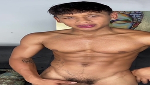 EastBoys.com: Athletic hairy latino gay cumshot on live cam