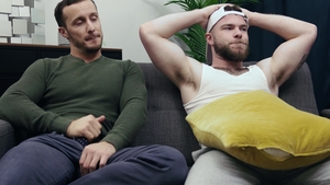 Jerk Buddies: Uncut Jock Fucks Cut twink